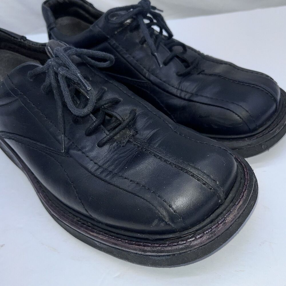 Michael Shannon Men's Italy Leather Shoes Chunky Style Square Toe Size 8.5